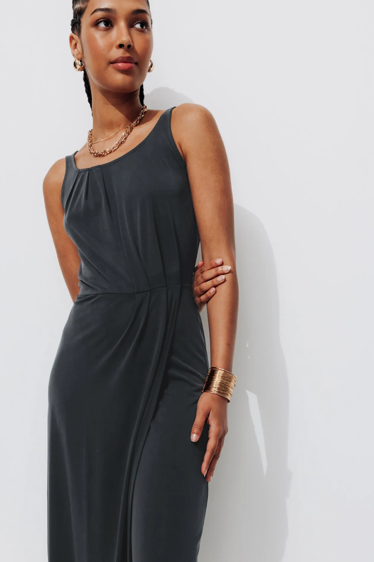 Promod Robe-débardeur en jersey Femme - Noir Best Sale