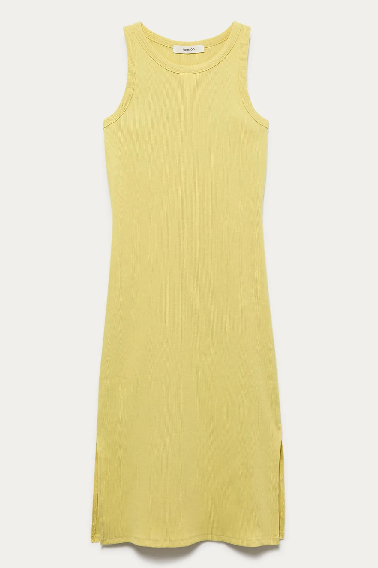 Promod Robe-débardeur unie Femme - Jaune New