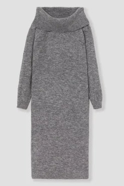 Promod Robe-pull col Bardot Femme - Gris clair Grisclair Flash Sale