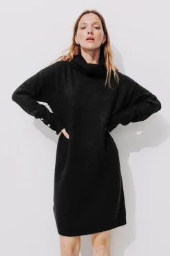 Promod Robe-pull col roulé Femme - Noir New