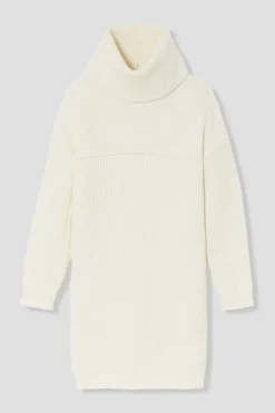 Promod Robe-pull col roulé Femme - Ecru Store