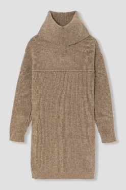 Promod Robe-pull col roulé Femme - Beige Best Sale