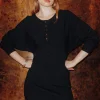 Promod Robe-pull courte Femme - Noir Flash Sale