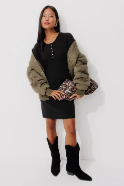 Promod Robe-pull courte Femme - Noir Flash Sale