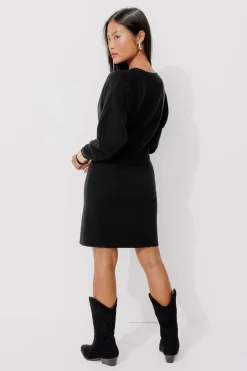 Promod Robe-pull courte Femme - Noir Flash Sale