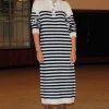 Promod Robe-pull marinière Femme - Rayé écru Rayéécru New