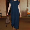 Promod Robe-pull sans manches Femme - Marine Store