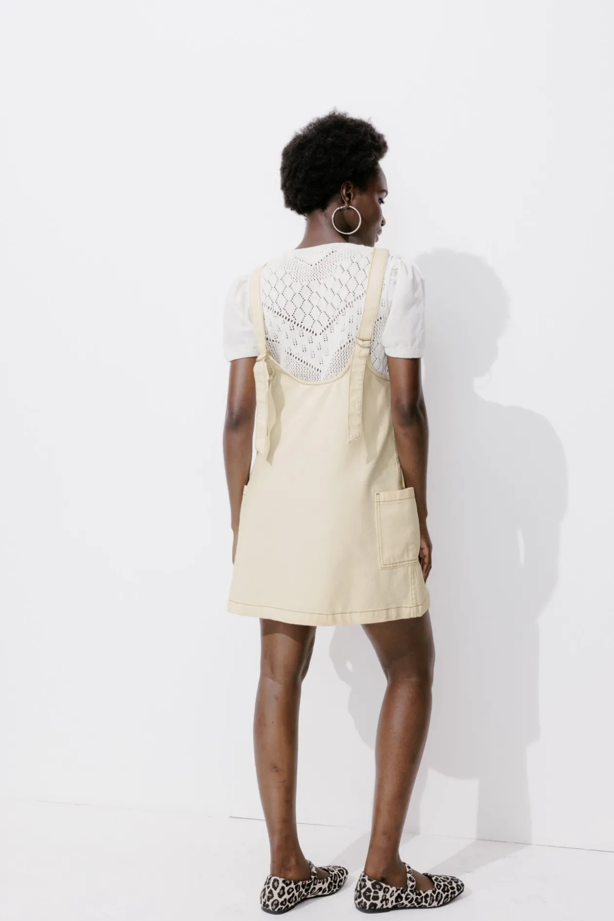 Promod Robe-salopette en toile Femme - Ecru Hot