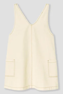 Promod Robe-salopette en toile Femme - Ecru Hot