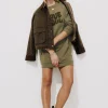 Promod Robe-sweat à message Femme - Kaki Cheap