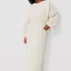Promod Robe-sweat effet 2 en 1 - Ecru Discount