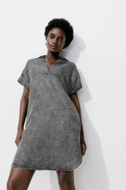 Promod Robe-tunique éco-conçue - Jeans gris Jeansgris Best Sale