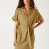 Promod Robe-tunique courte Femme - Camel Hot
