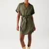Promod Robe-tunique courte Femme - Kaki Best Sale