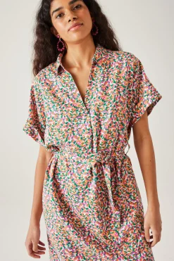 Promod Robe-tunique courte Femme - Imprimé rouge Imprimérouge Cheap