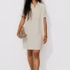 Promod Robe-tunique unie Femme - Ecru Cheap