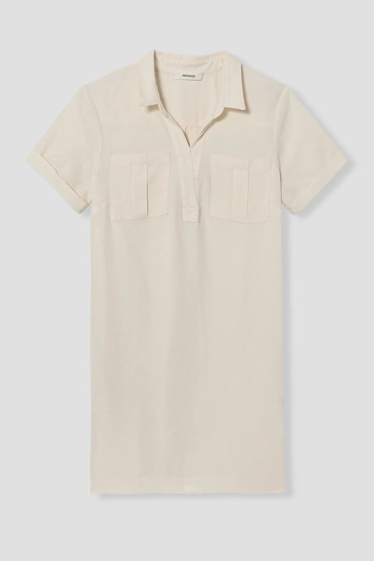 Promod Robe-tunique unie Femme - Ecru Cheap
