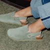 Promod Sabot fourré en moumoute Femme - Kaki Clearance
