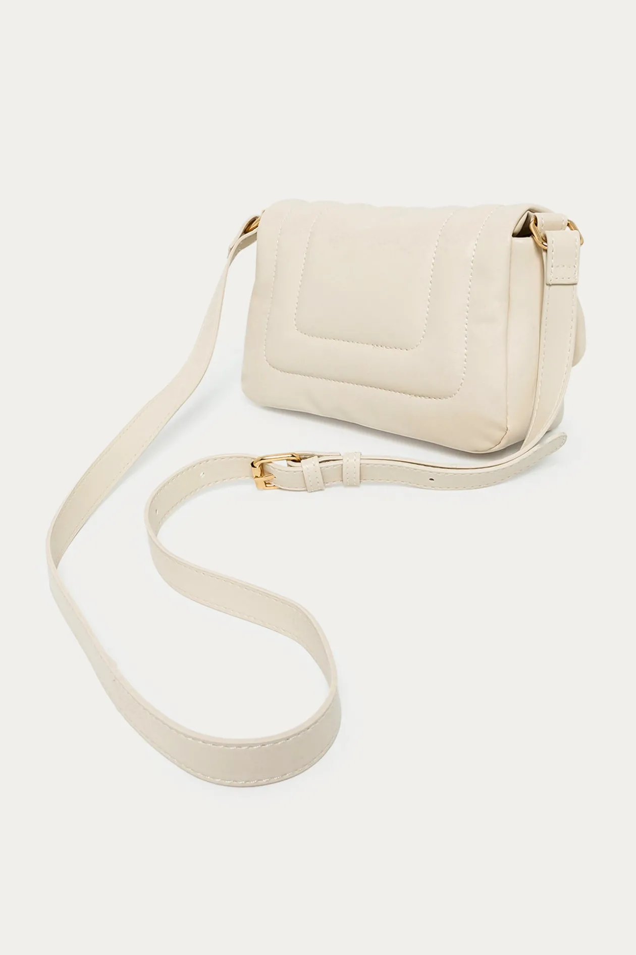 Promod Sac à main matelassé Femme - Ecru Fashion