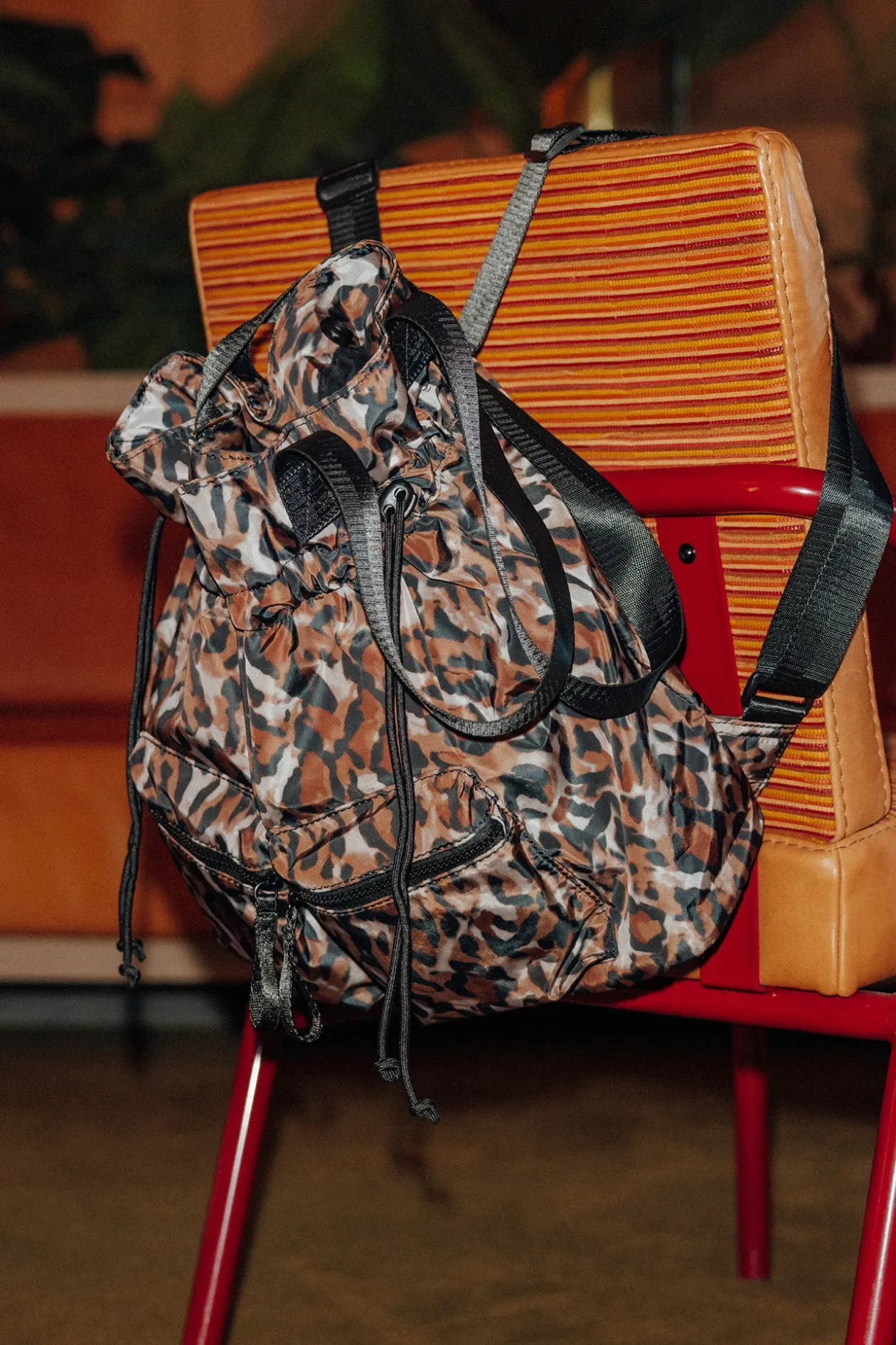 Promod Sac déperlant léopard - Imprimé camel Imprimécamel Fashion