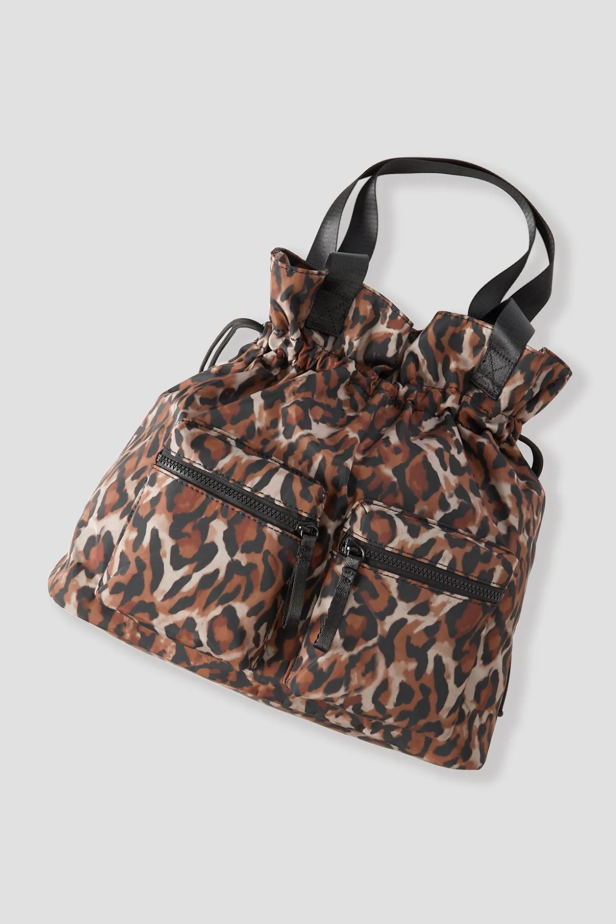 Promod Sac déperlant léopard - Imprimé camel Imprimécamel Fashion
