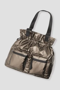 Promod Sac effet métallisé Femme - Argent Hot