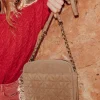 Promod Sac en cuir matelassé Femme - Caramel Shop