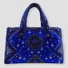 Promod Sac 24H en velours LALLA - Bleu Hot