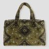 Promod Sac 24H en velours LALLA - Kaki Shop