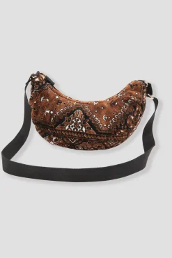 Promod Sac-banane en velours LALLA - Marron Clearance