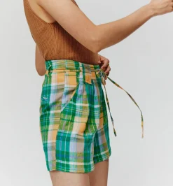 Promod Short à carreaux madras - Carreaux multicolores Carreauxmulticolores Discount
