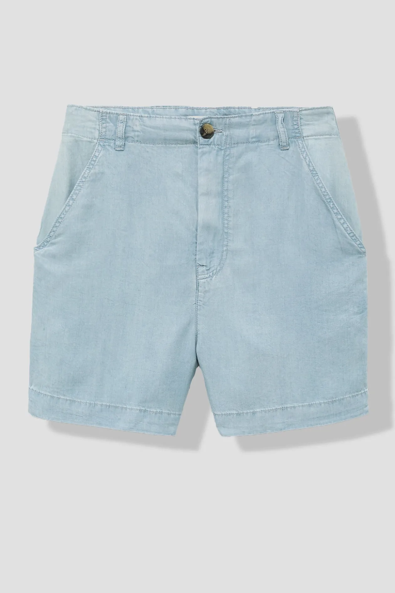 Promod Short blue jean en lyocell - Jean clair Jeanclair New