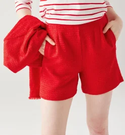 Promod Short chic tweedé Femme - Rouge Best
