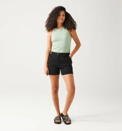 Promod Short en coton satin Femme - Noir Best
