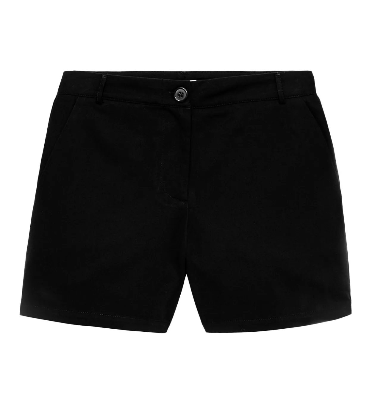 Promod Short en coton satin Femme - Noir Best