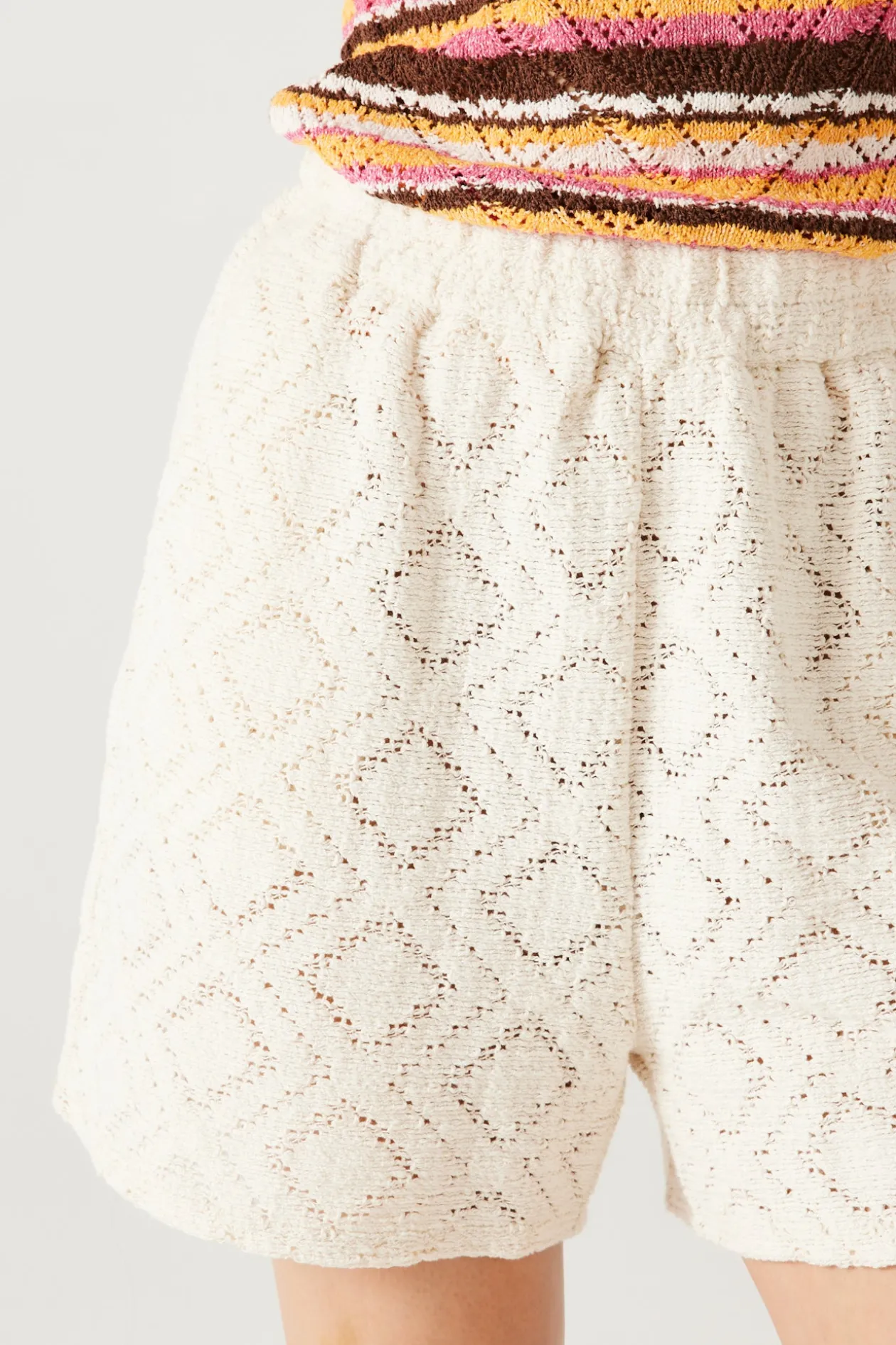 Promod Short en crochet Femme - Beige Sale