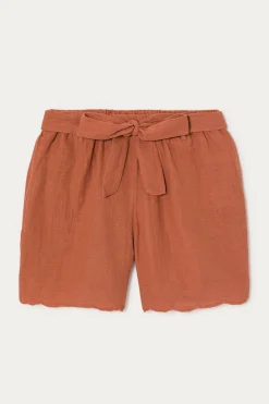 Promod Short en gaze de coton Femme - Terre de sienne Terredesienne Cheap