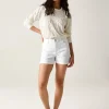 Promod Short en jean Femme - Blanc Outlet