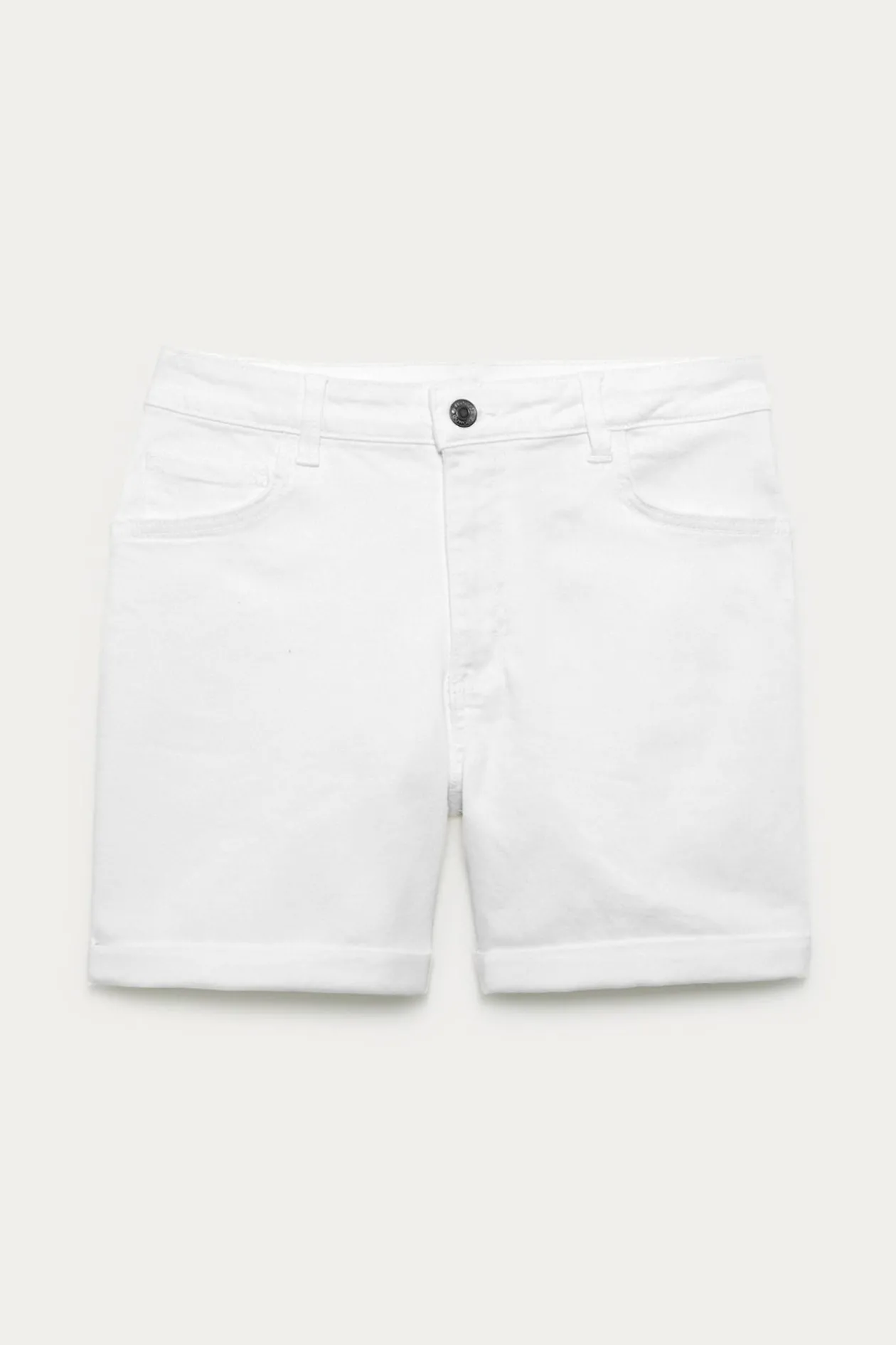 Promod Short en jean Femme - Blanc Outlet
