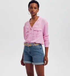 Promod Short en jean Femme - Jean moyen Jeanmoyen Clearance