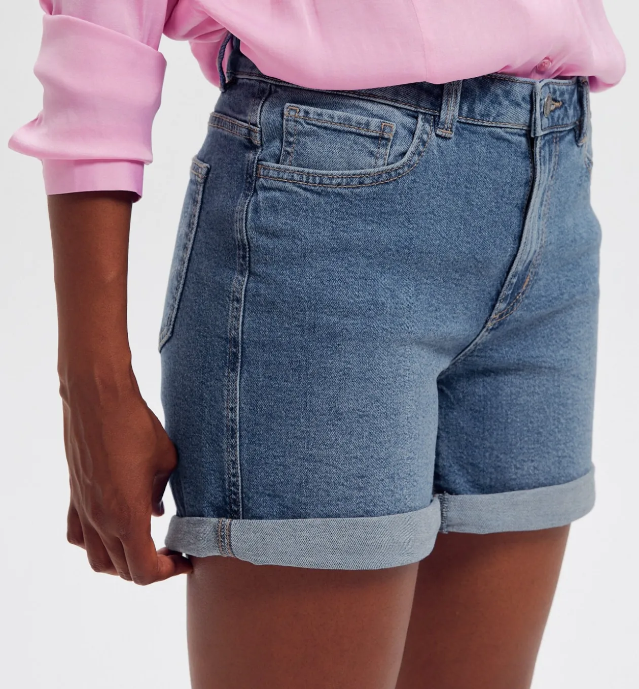 Promod Short en jean Femme - Jean moyen Jeanmoyen Clearance