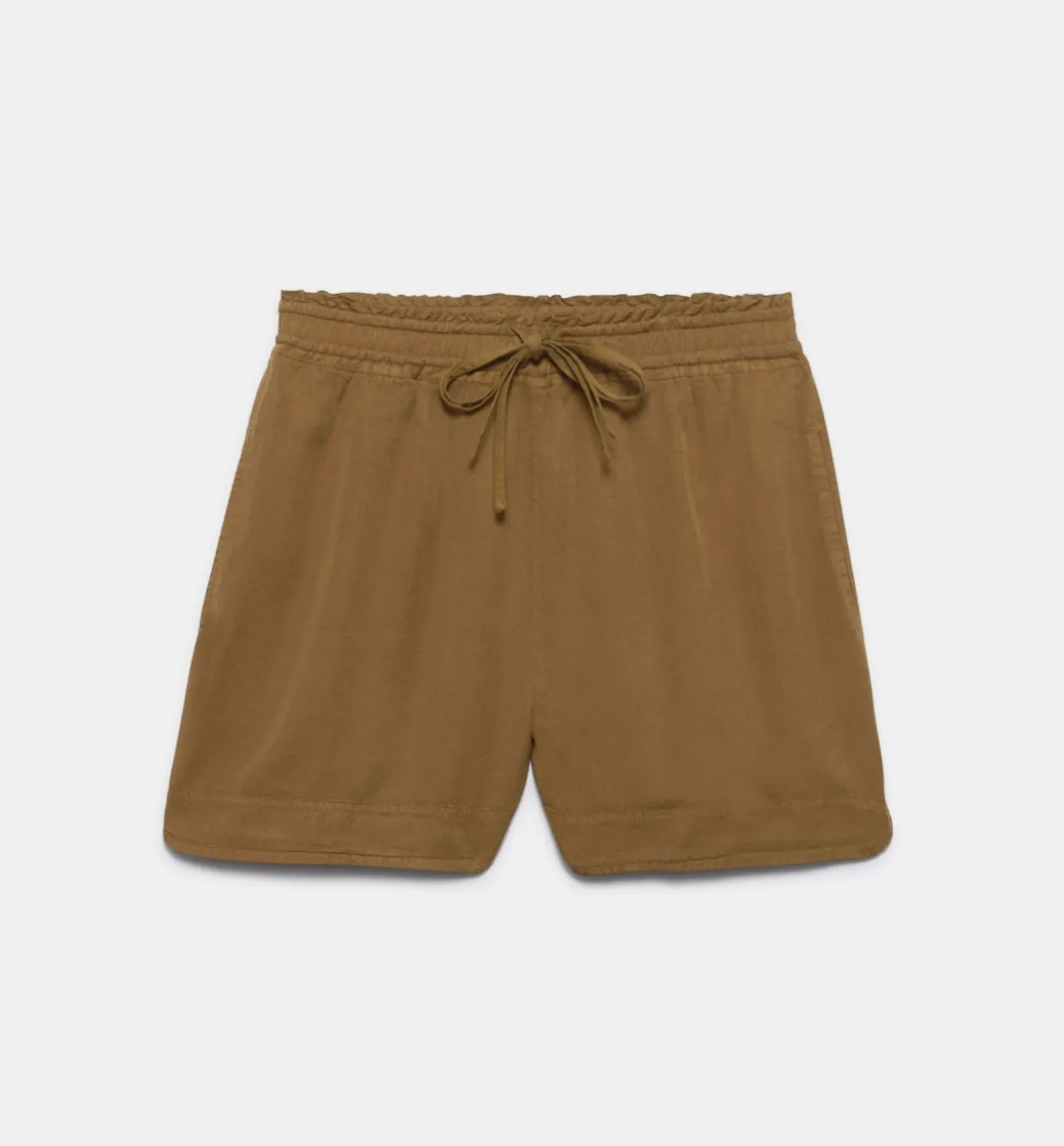 Promod Short en lyocell Femme - Marron Best Sale