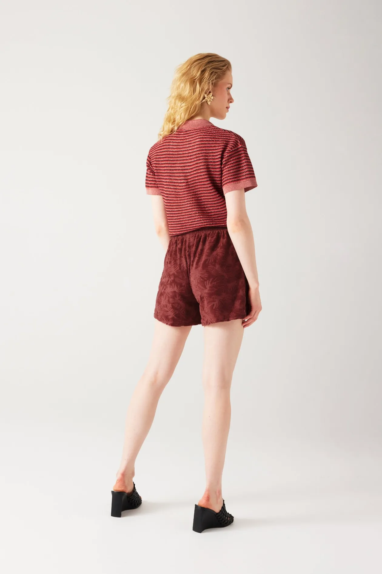 Promod Short en éponge Femme - Bordeaux Online