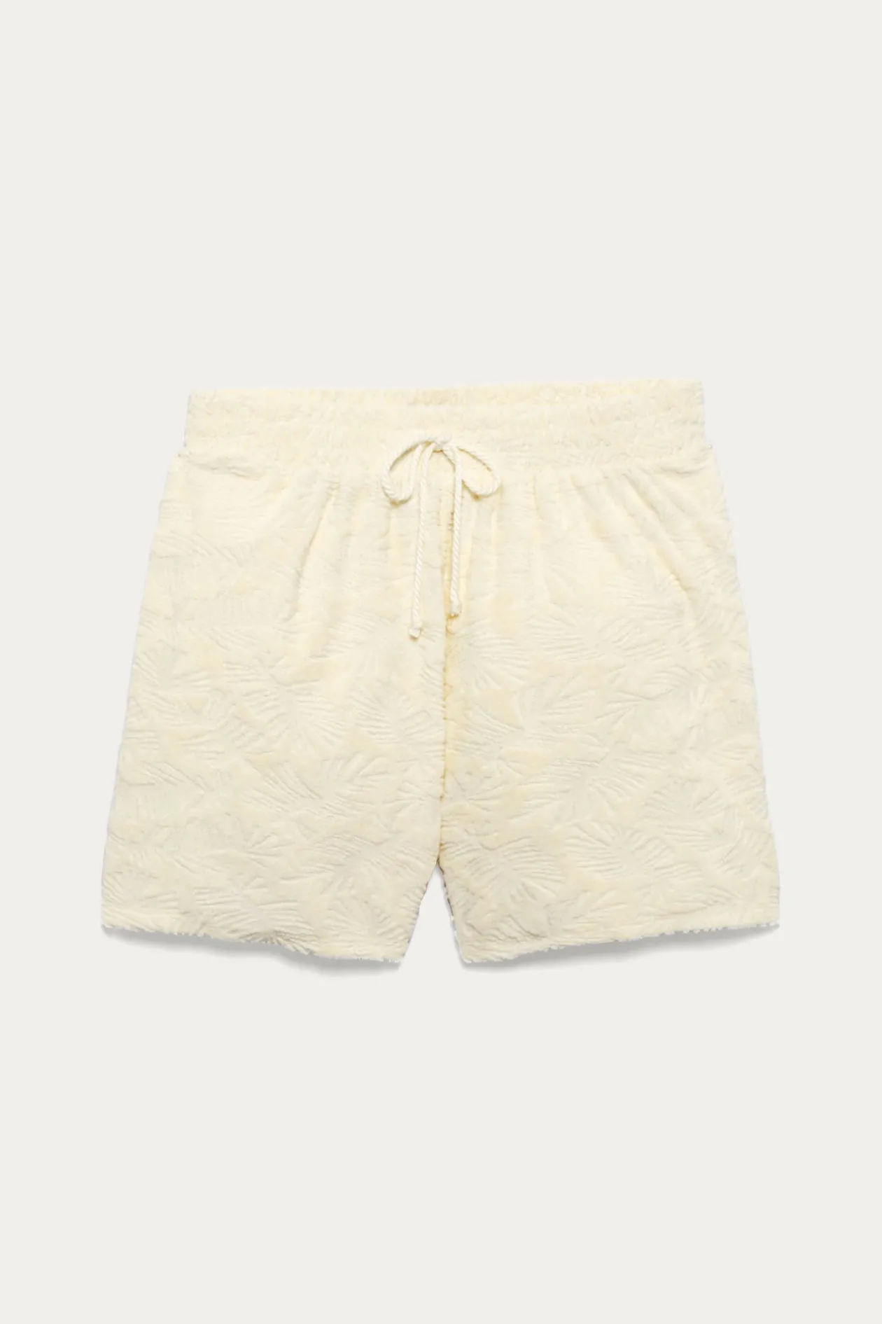 Promod Short en éponge Femme - Ecru Store