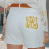 Promod Short en toile Femme - Ecru Sale