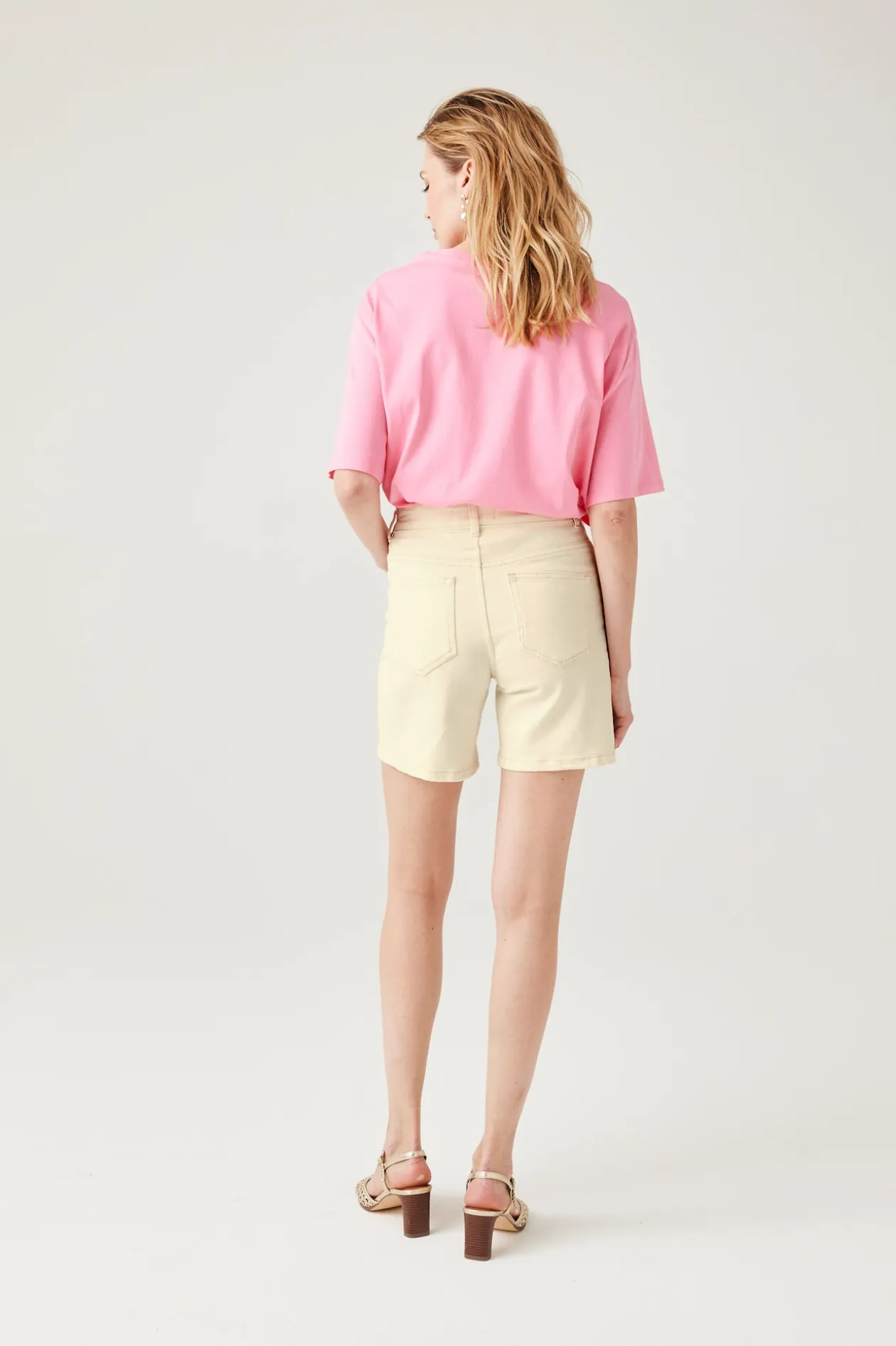 Promod Short en toile Femme - Ecru Online