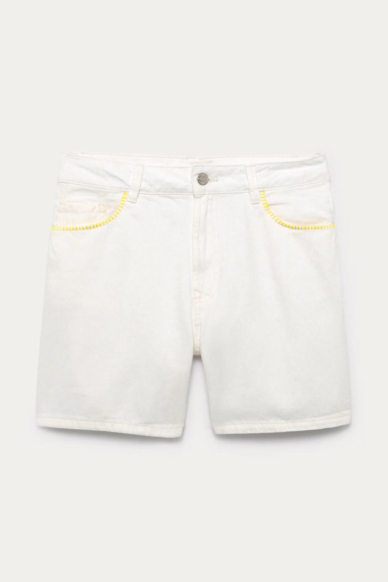 Promod Short en toile Femme - Ecru Sale
