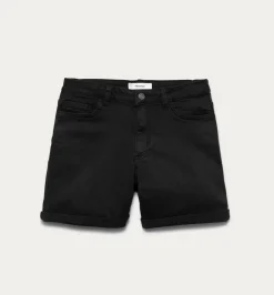 Promod Short en toile unie Femme - Noir Best Sale