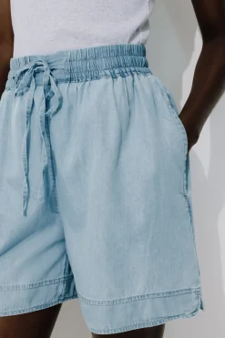 Promod Short fluide blue jean - Jean clair Jeanclair Flash Sale