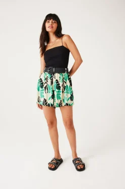 Promod Short fluide imprimé Femme - Imprimé écru Impriméécru Hot